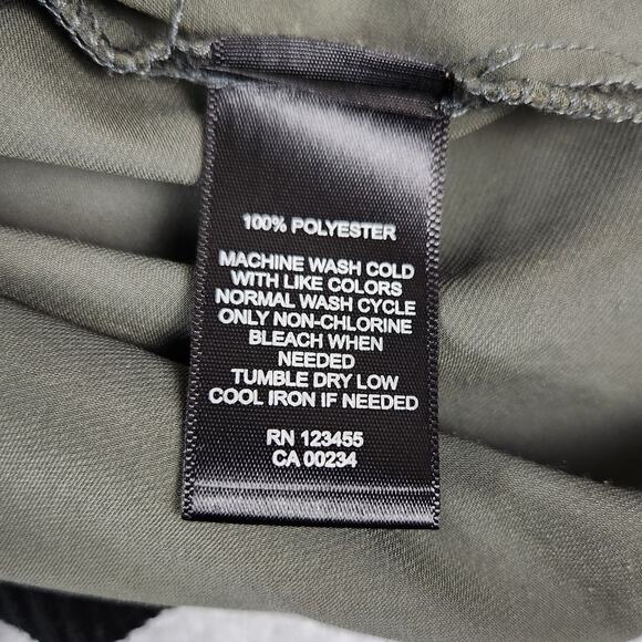 Design Lab Jacket Women Sz Small Olive Green Bomber Silky Feel Ribbed Cuff/Waist - Picture 9 of 12